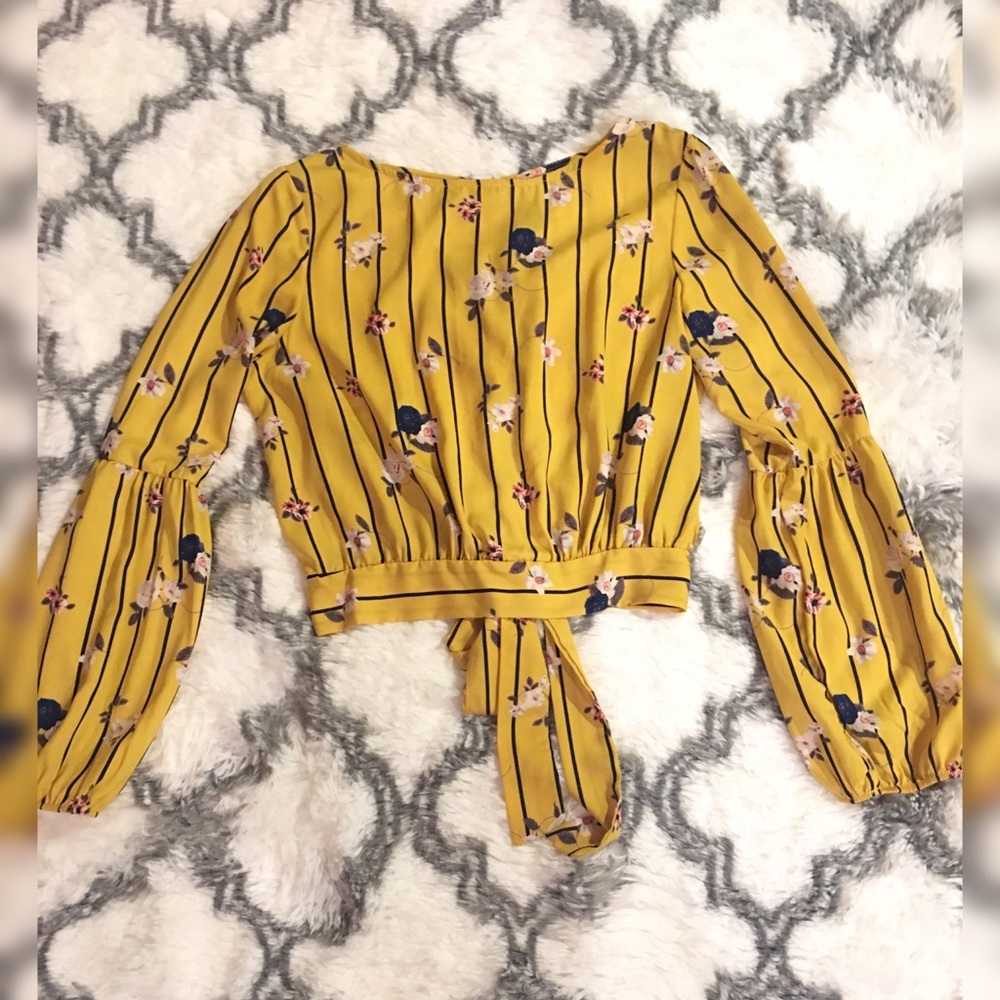 Yellow Floral Blouse